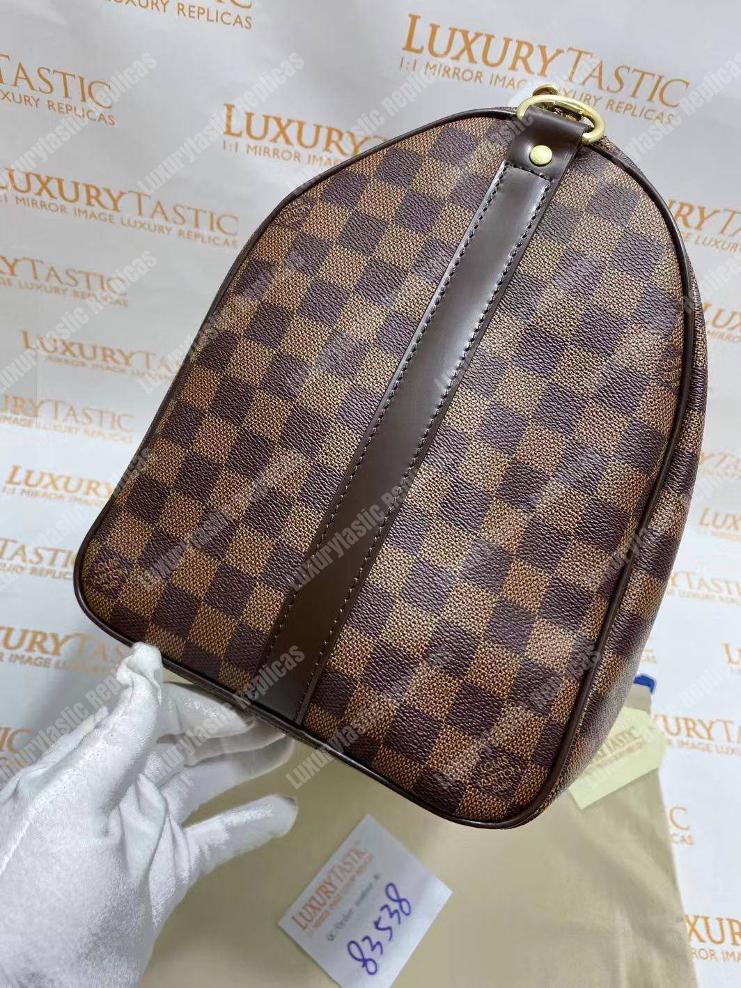 LV Keepall Bandouliere 45 Monogram Damier Ebene
