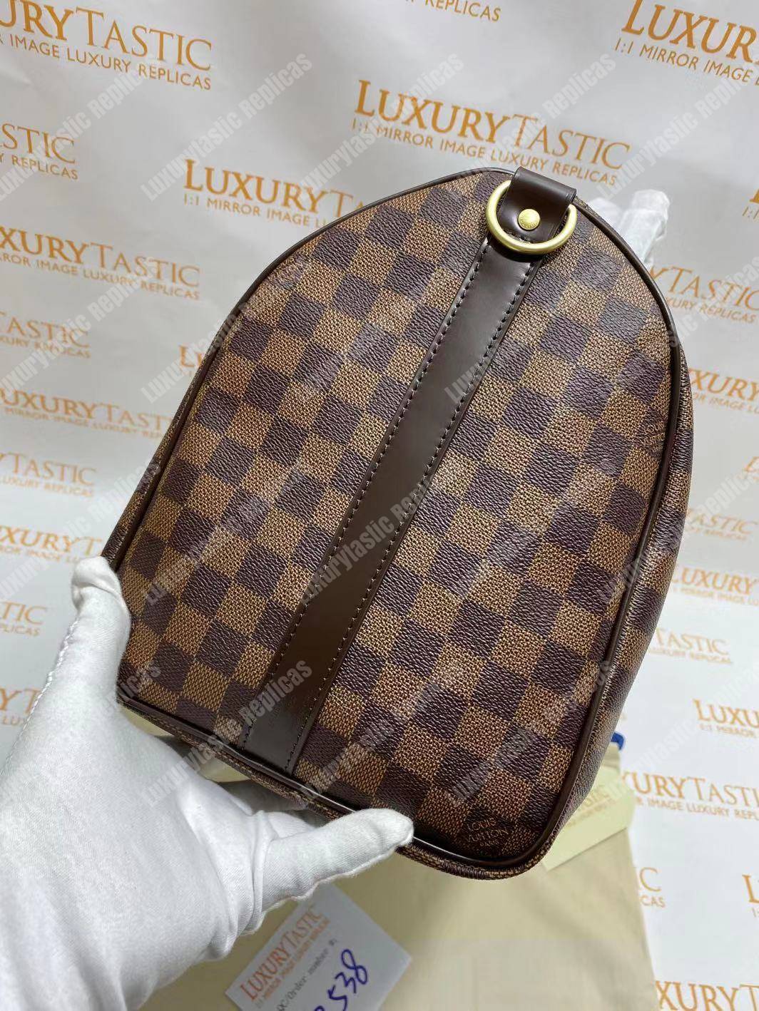 LV Keepall Bandouliere 45 Monogram Damier Ebene