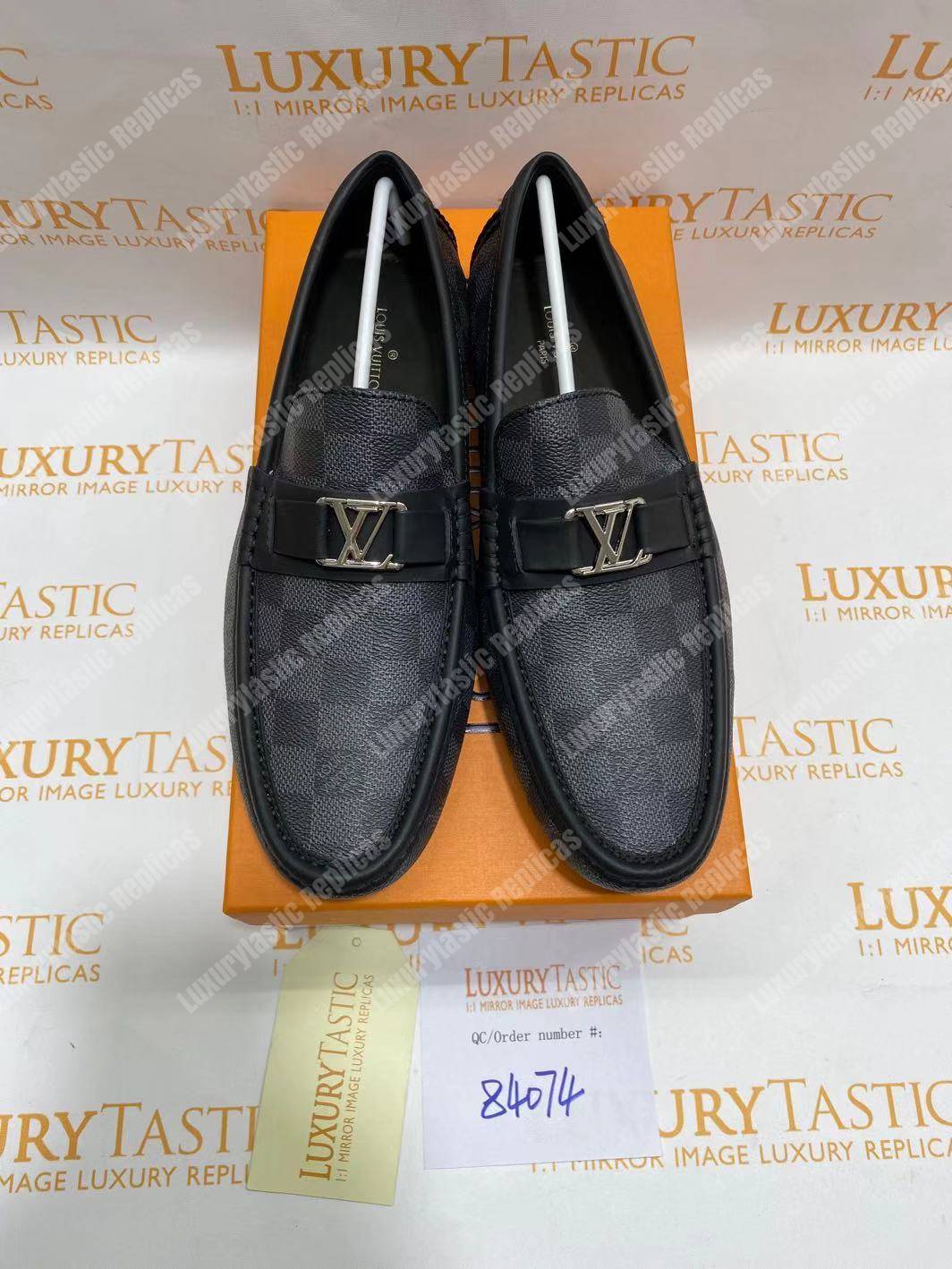 LV Hockenheim Mocassin Damier Graphite