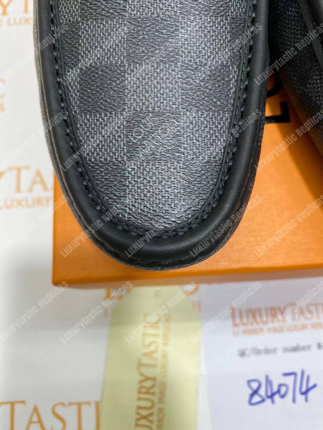 LV Hockenheim Mocassin Damier Graphite