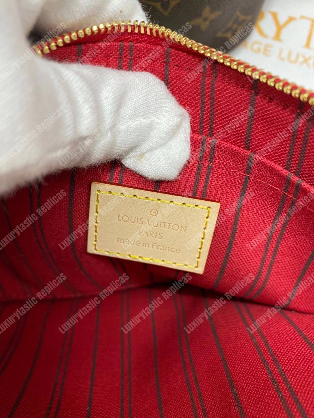 LV Neverfull MM Monogram Cherise