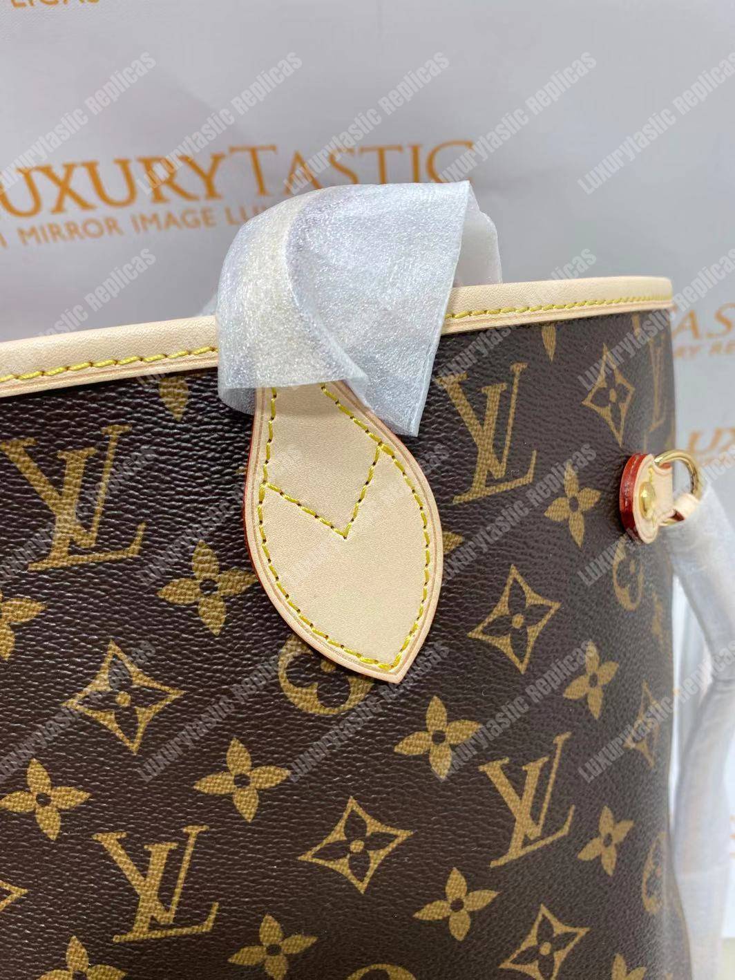 LV Neverfull MM Monogram Cherise