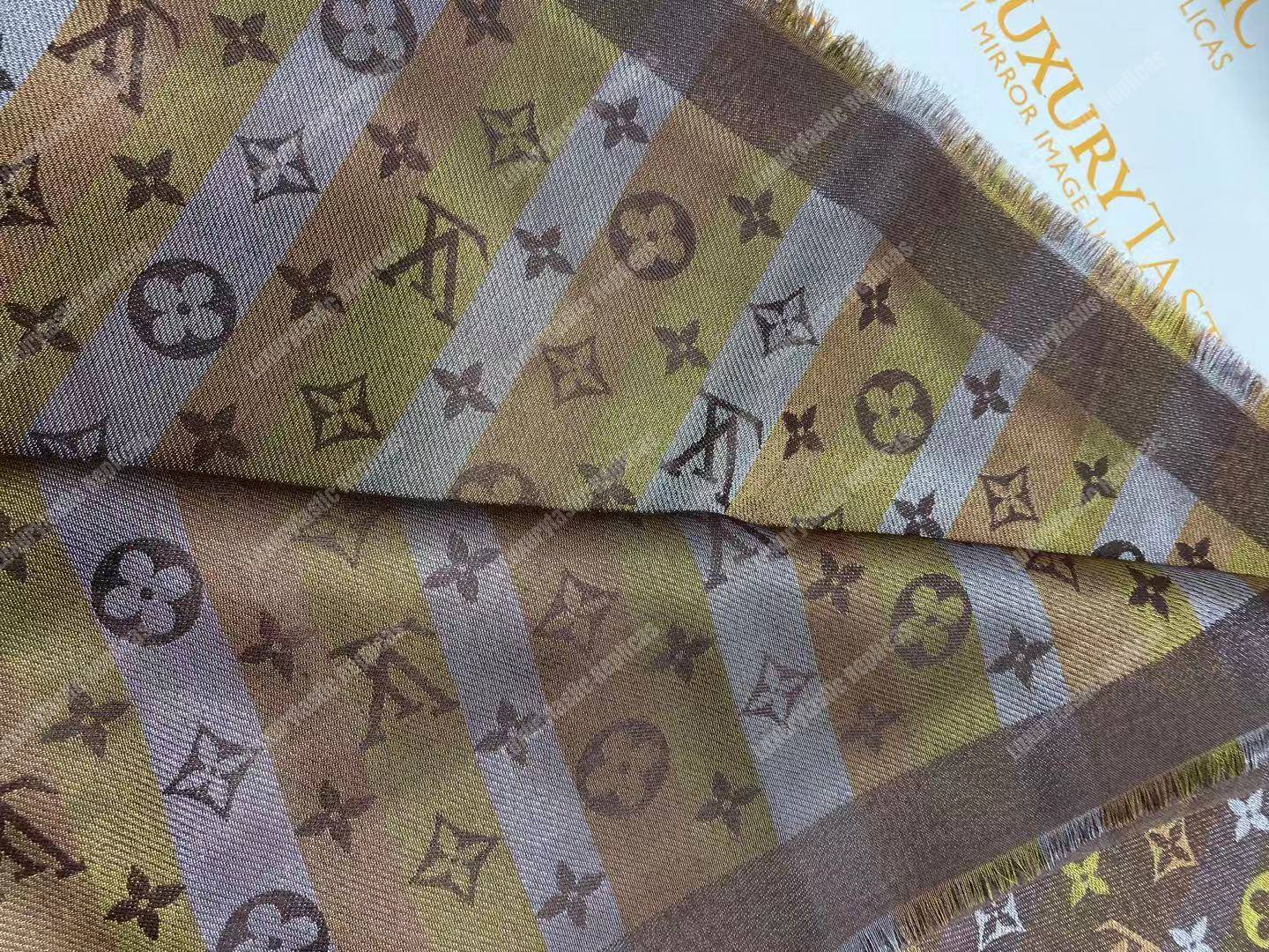 LV Monogram Shine Shawl Brown