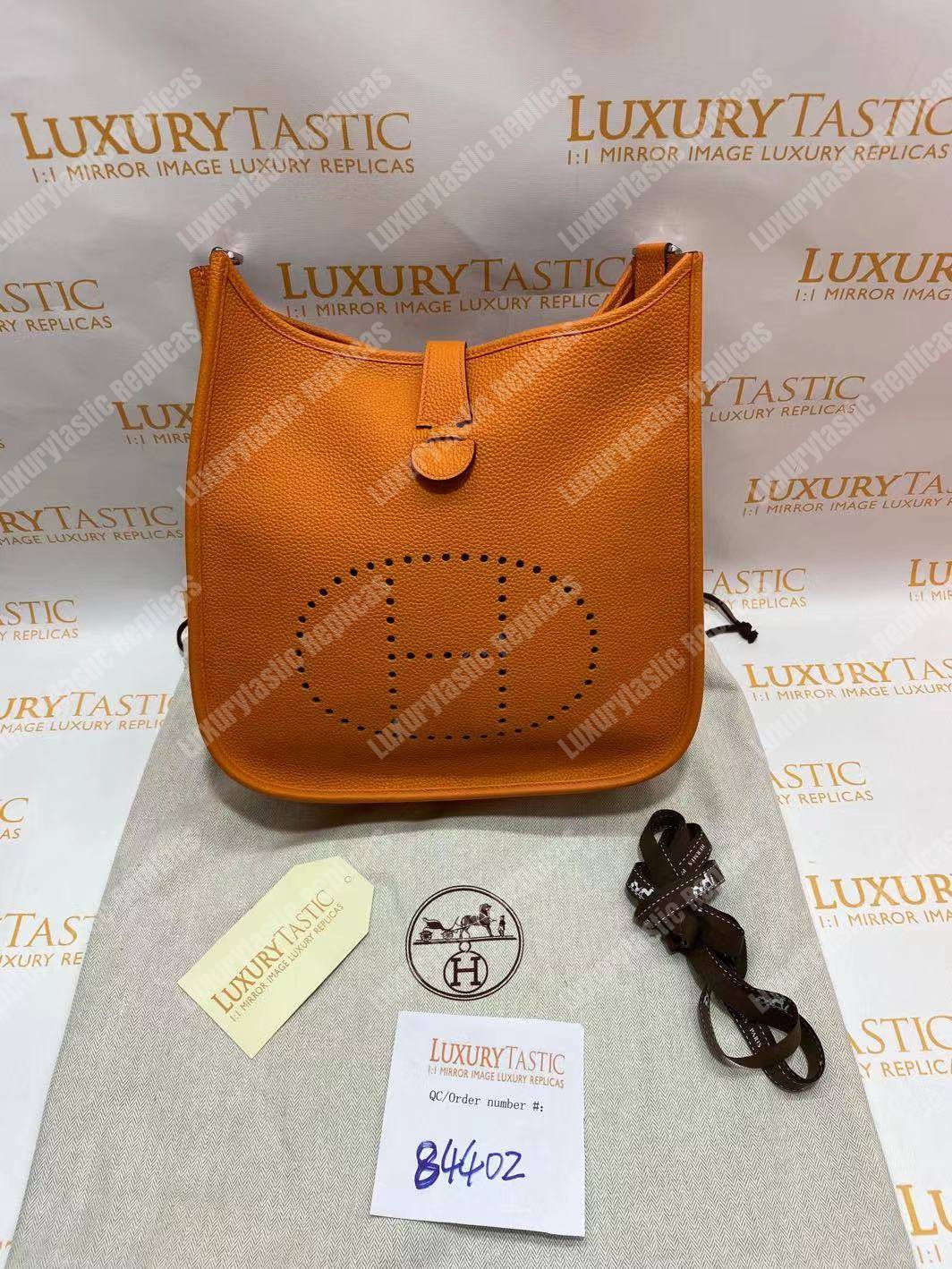 H**mes evelyne iii 29 clemence bag orange