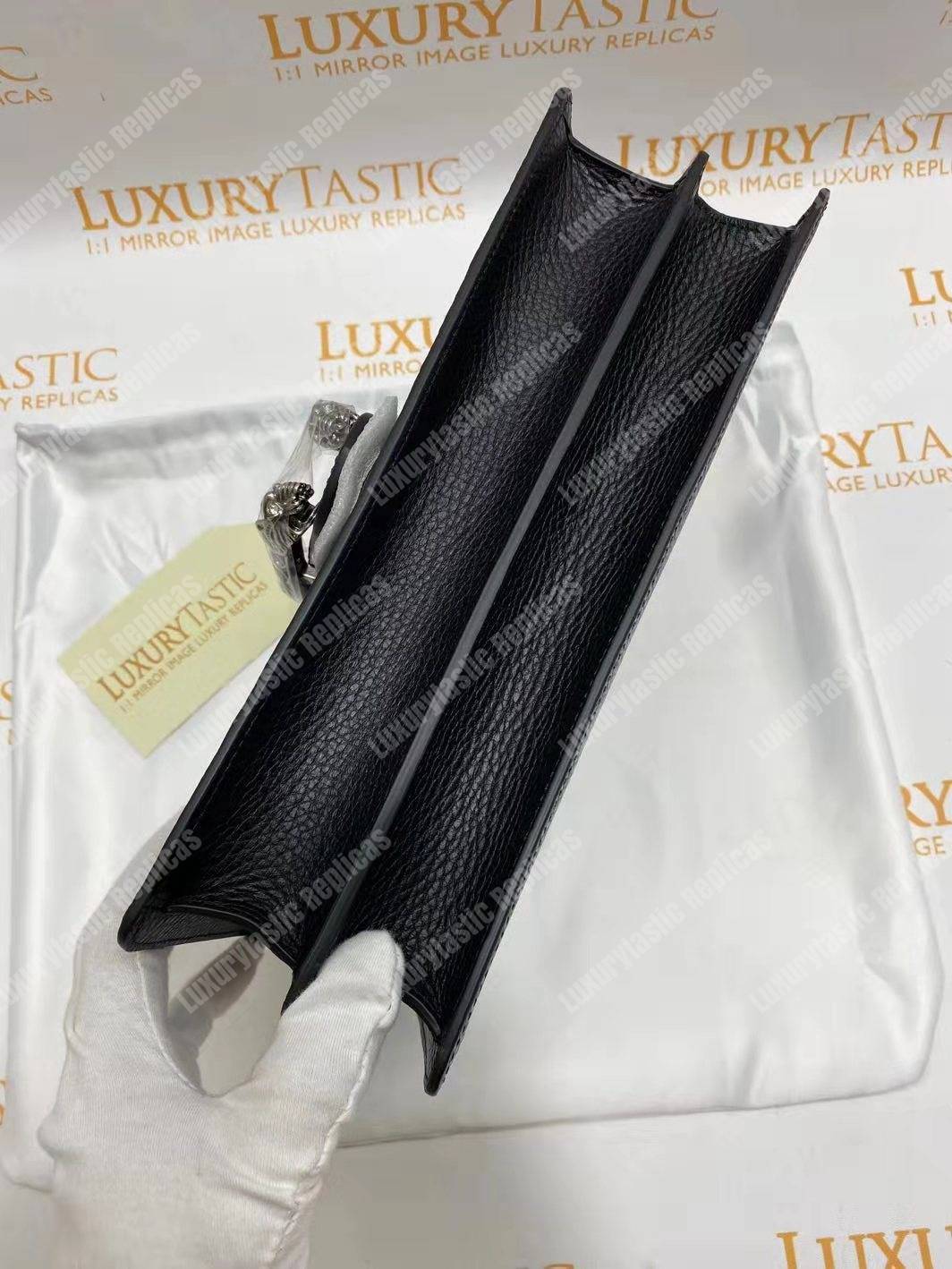 G*u*i dionysus small shoulder bag black leather