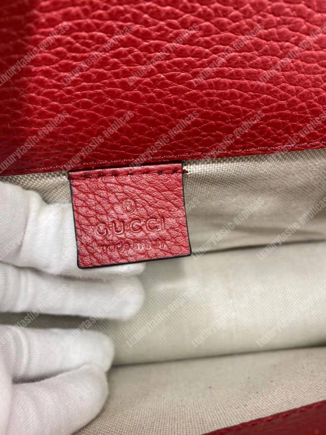 G*u*i dionysus leather small bag red