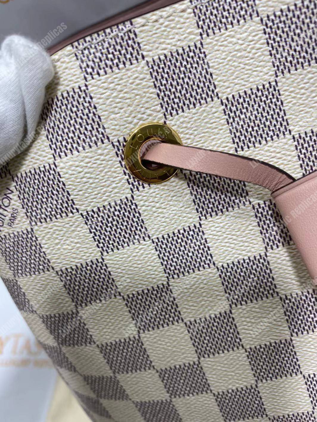 LV NéoNoé Damier Azur Canvas Eau de Rose Limited Edition