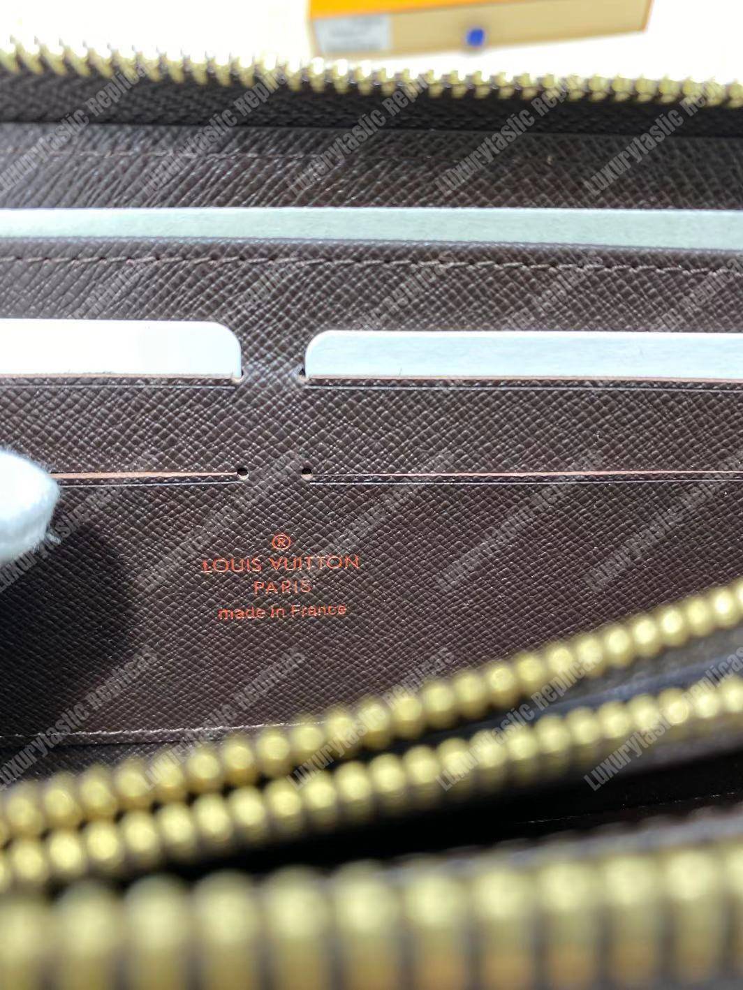 LV Zippy Wallet Damier Ebene Brown
