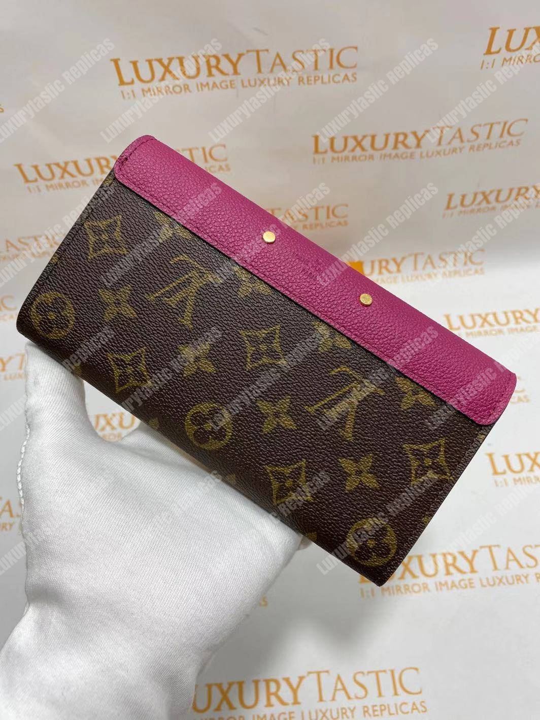 LV Pallas Wallet Monogram Canvas Grape