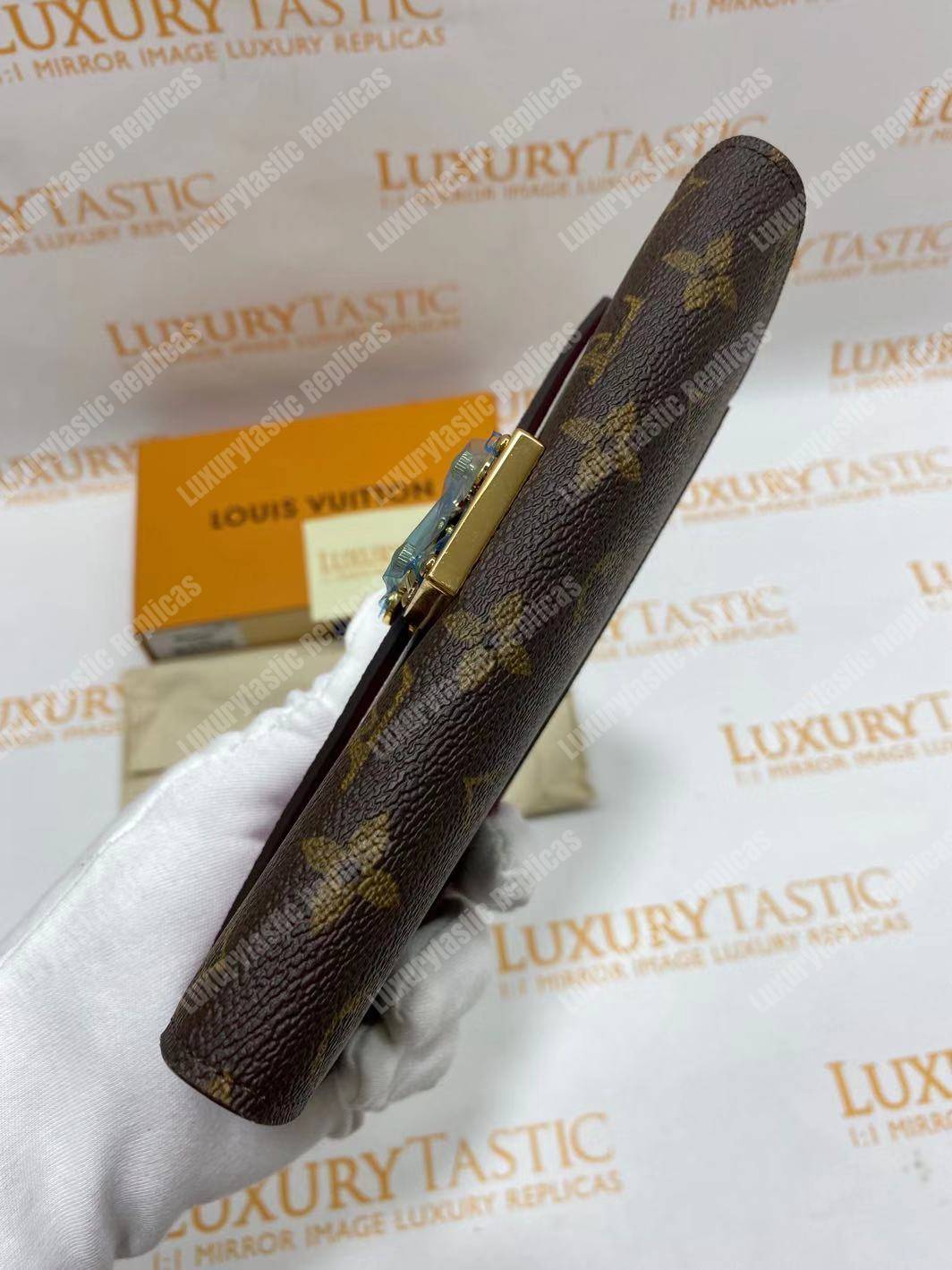 LV Pallas Wallet Monogram Canvas Grape