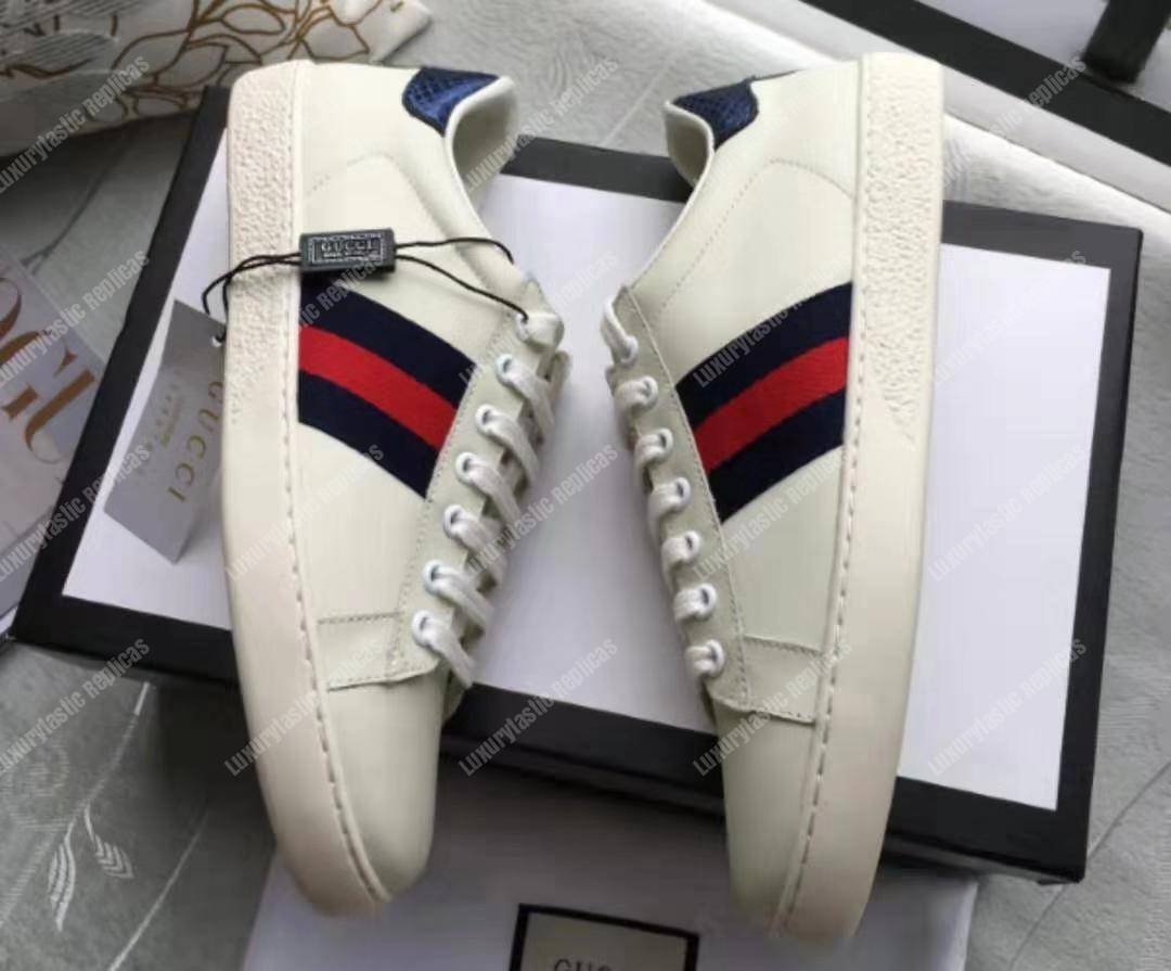G*u*i ace leather sneaker white