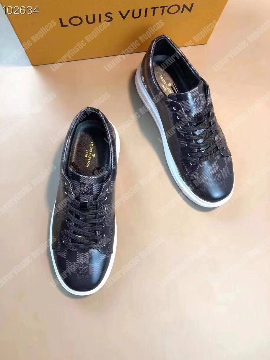 LV Beverly Hills Sneaker Damier Glzaed Canvas