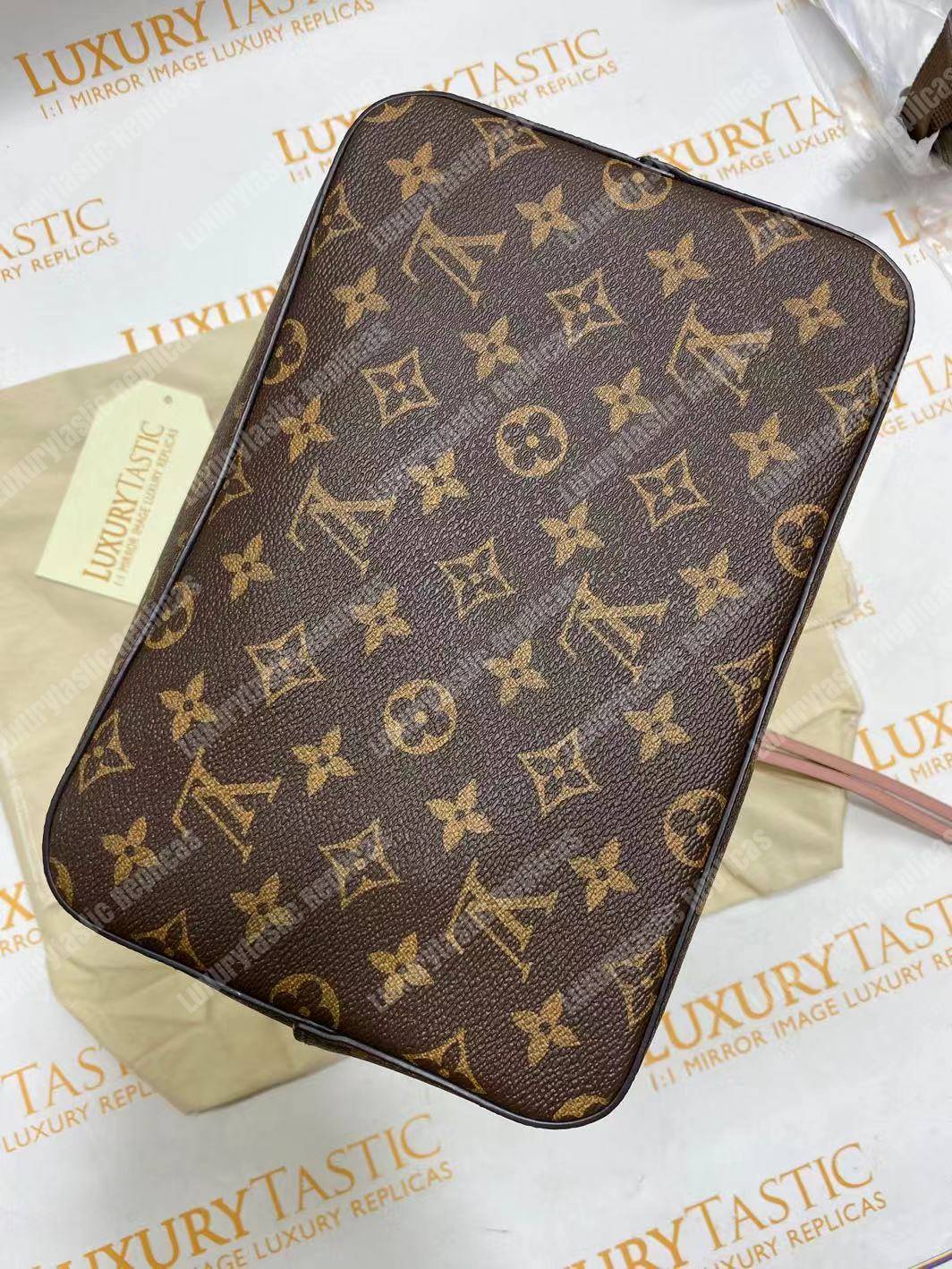LV NéoNoé Monogram Bucket Bag Rose Ballerine