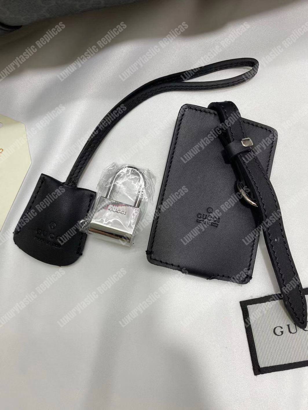 G*u*i night courrier soft gg sup*e carry-on duffle