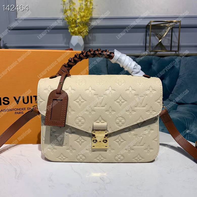 LV Pochette Metis Monogram Empreinte Crème Beige