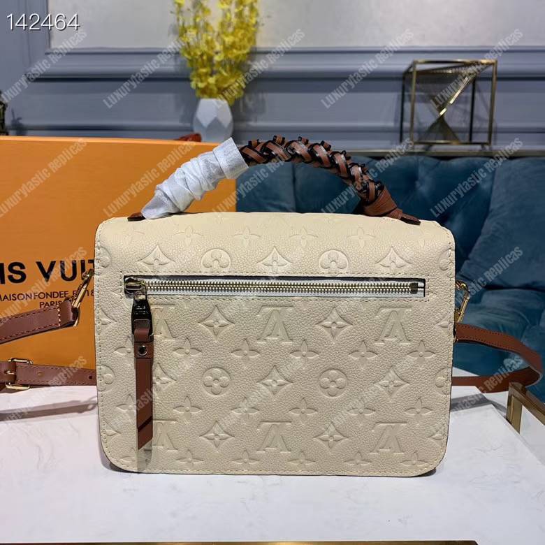 LV Pochette Metis Monogram Empreinte Crème Beige