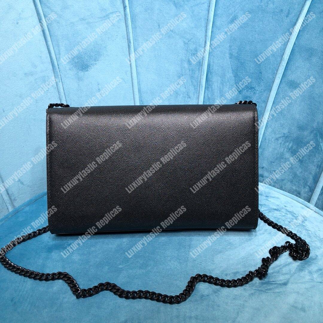 Saint Laurent Kate Small In Grain De Poudre Embossed Leather Matte Hardware