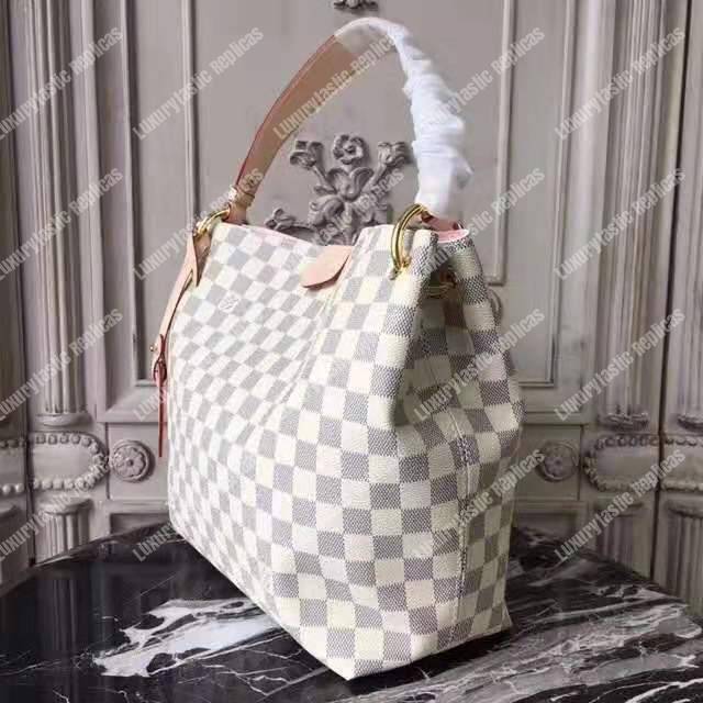 LV Graceful PM Damier Azur Rose Ballerine
