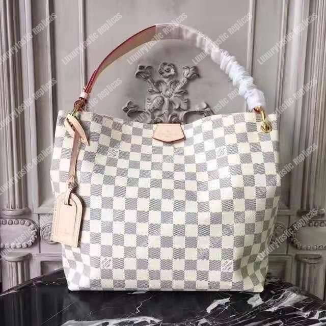 LV Graceful PM Damier Azur Rose Ballerine