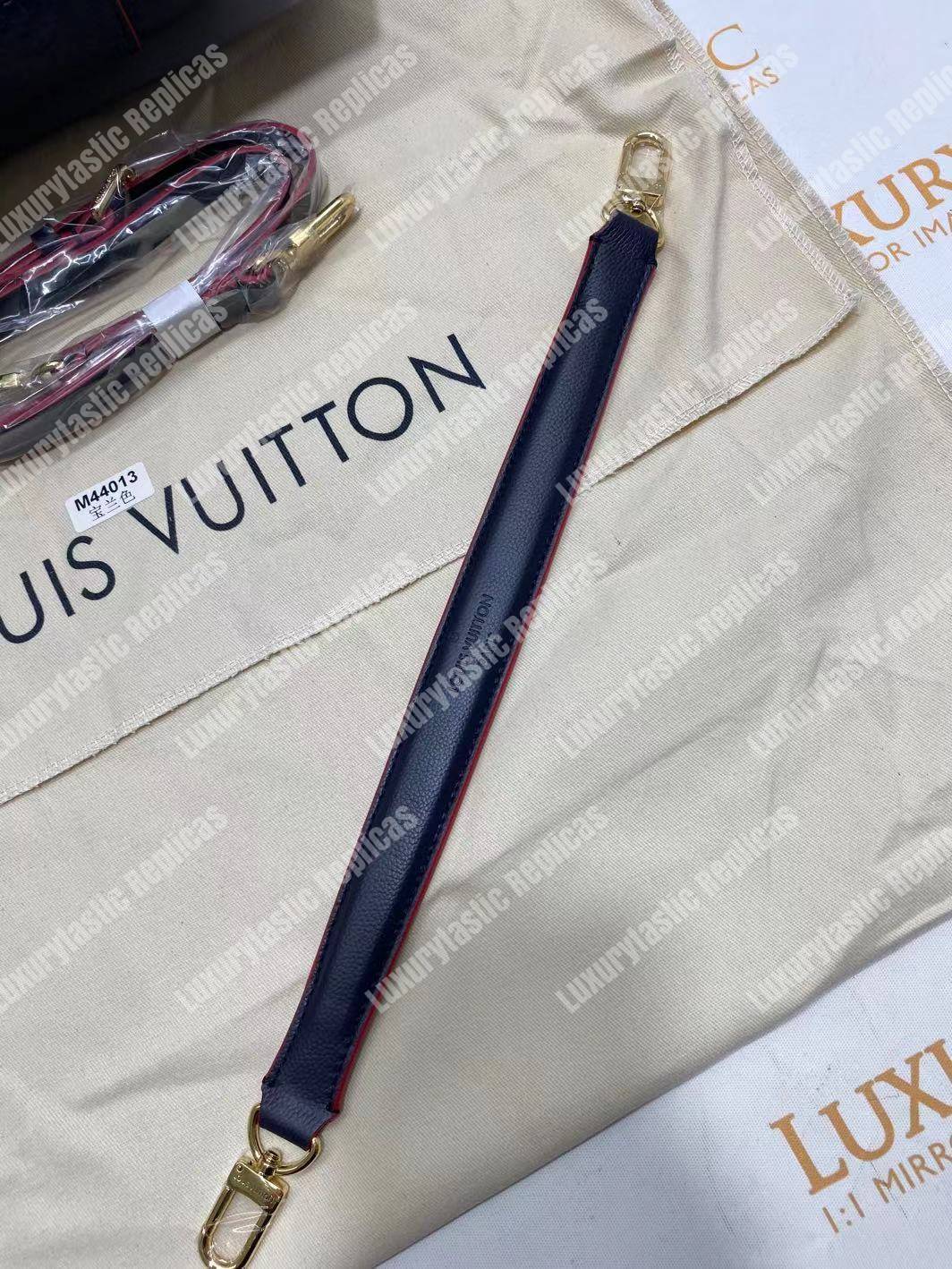 LV Melie Designer Monogram Leather Marine Rouge