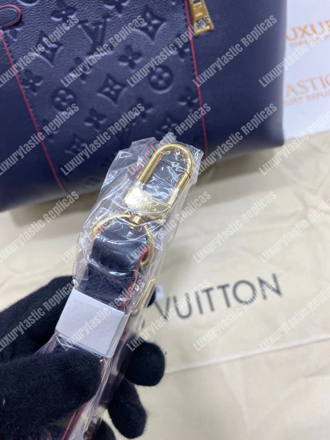 LV Melie Designer Monogram Leather Marine Rouge