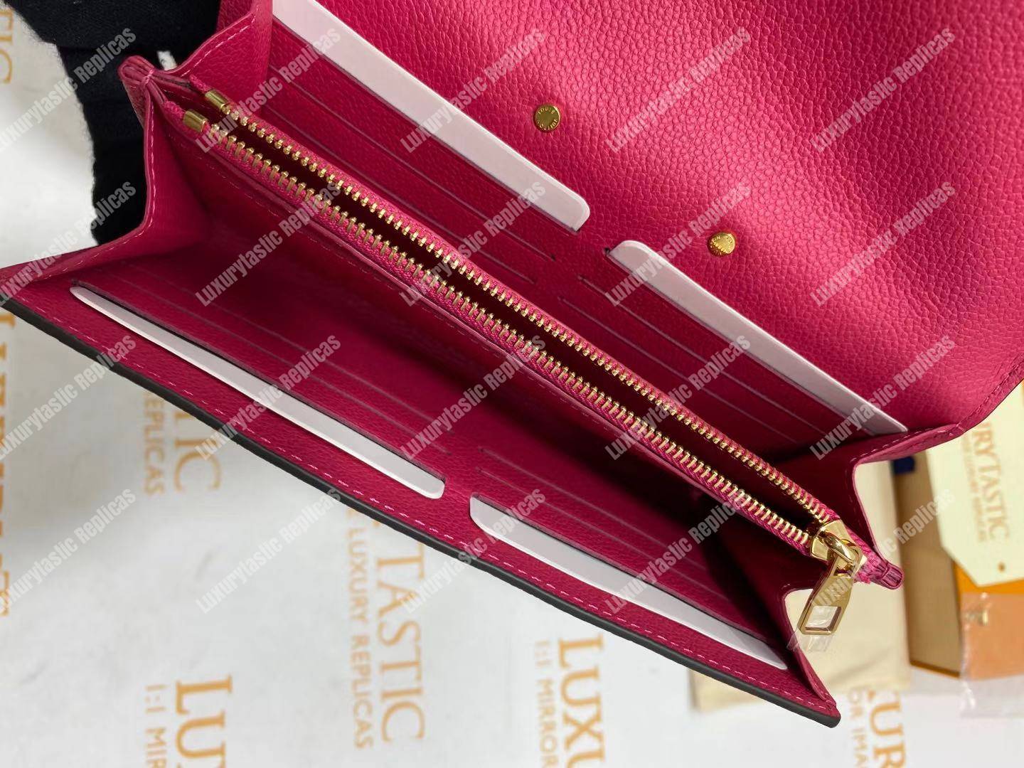 LV Metis Wallet Monogram Empreinte Leather Freesia