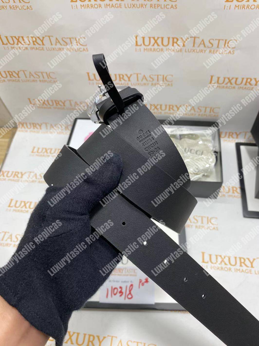 G*u*i signature leather belt