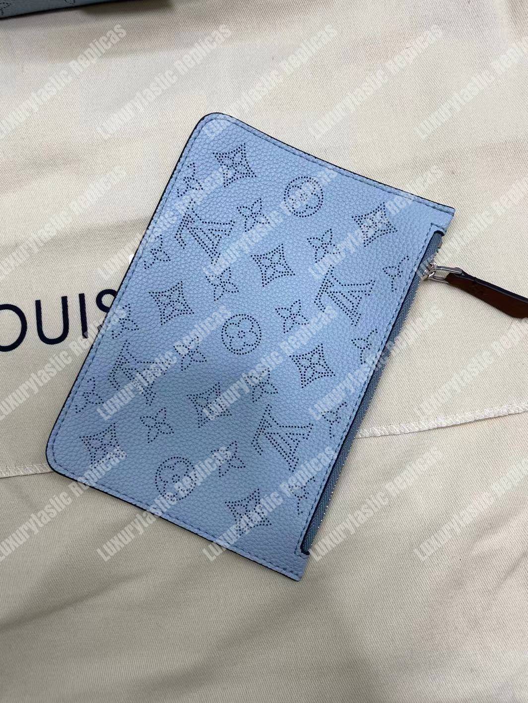 LV Girolata Handbag Mahina Bleu Horizon Pumpkin