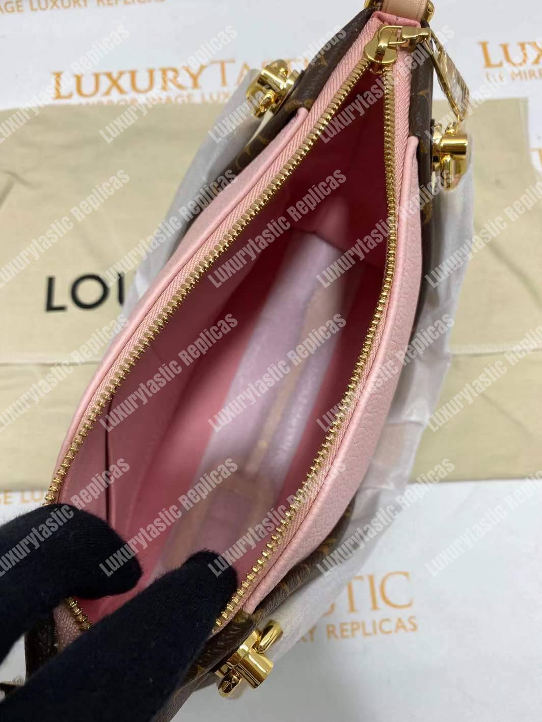 LV V Tote BB Monogram Rose Poudre