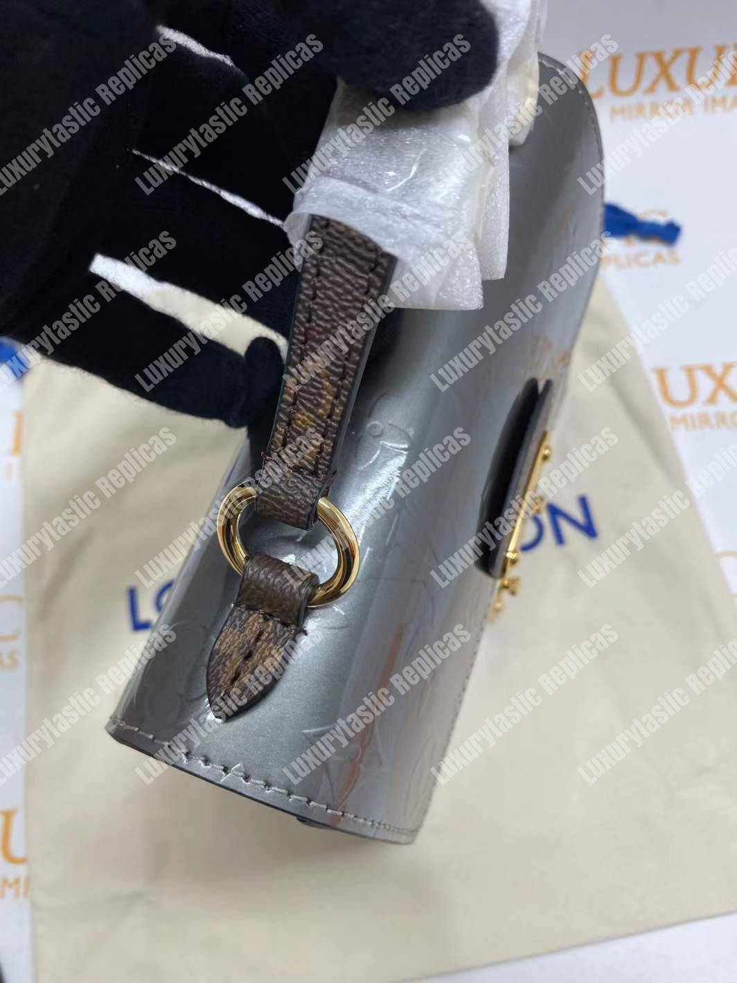 LV Spring Street Monogram Vernis Champagne Métallisé