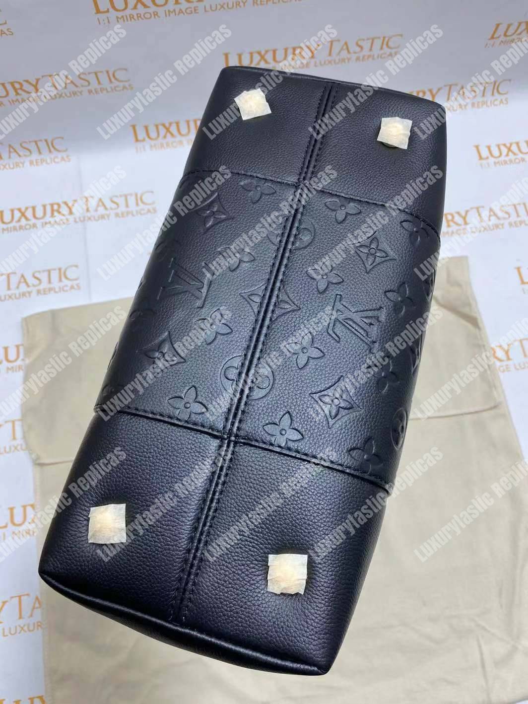 LV Melie Designer Monogram Leather Noir