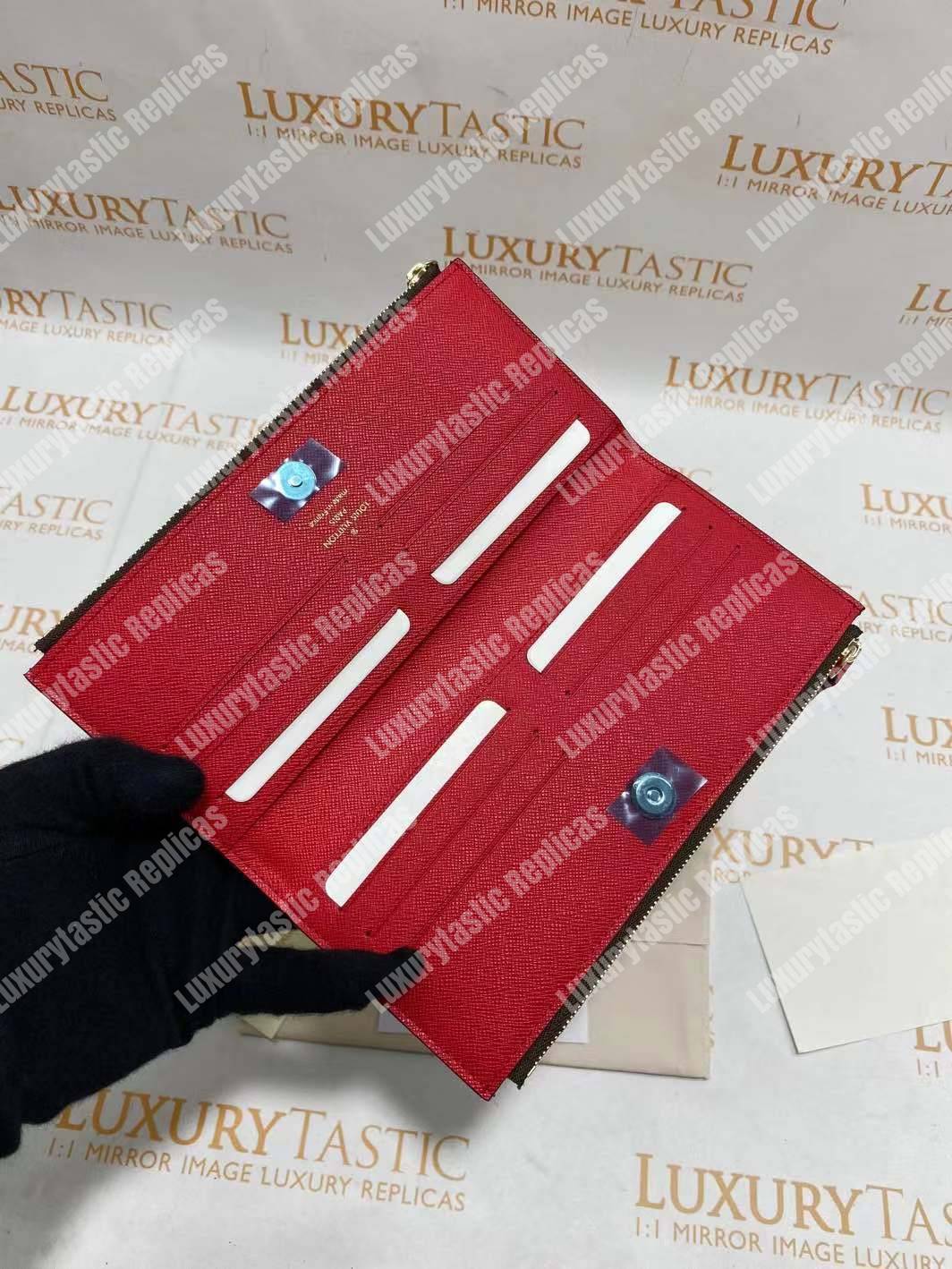 LV Adele Wallet Monogram Canvas Coquelicot