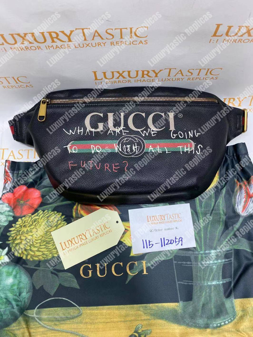 G*u*i coco capitán logo belt bag black