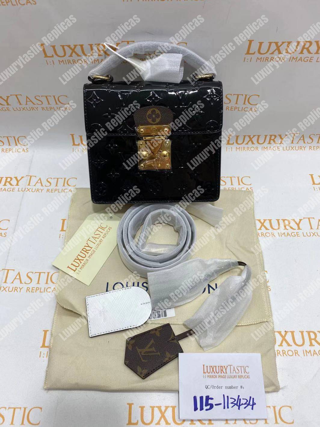 LV Spring Street Monogram Vernis Noir
