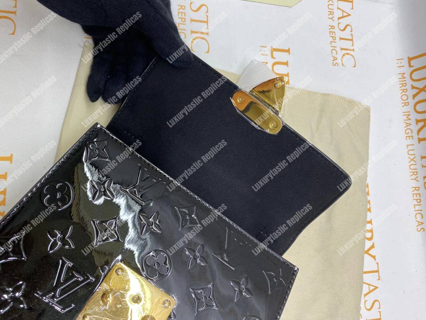 LV Spring Street Monogram Vernis Noir