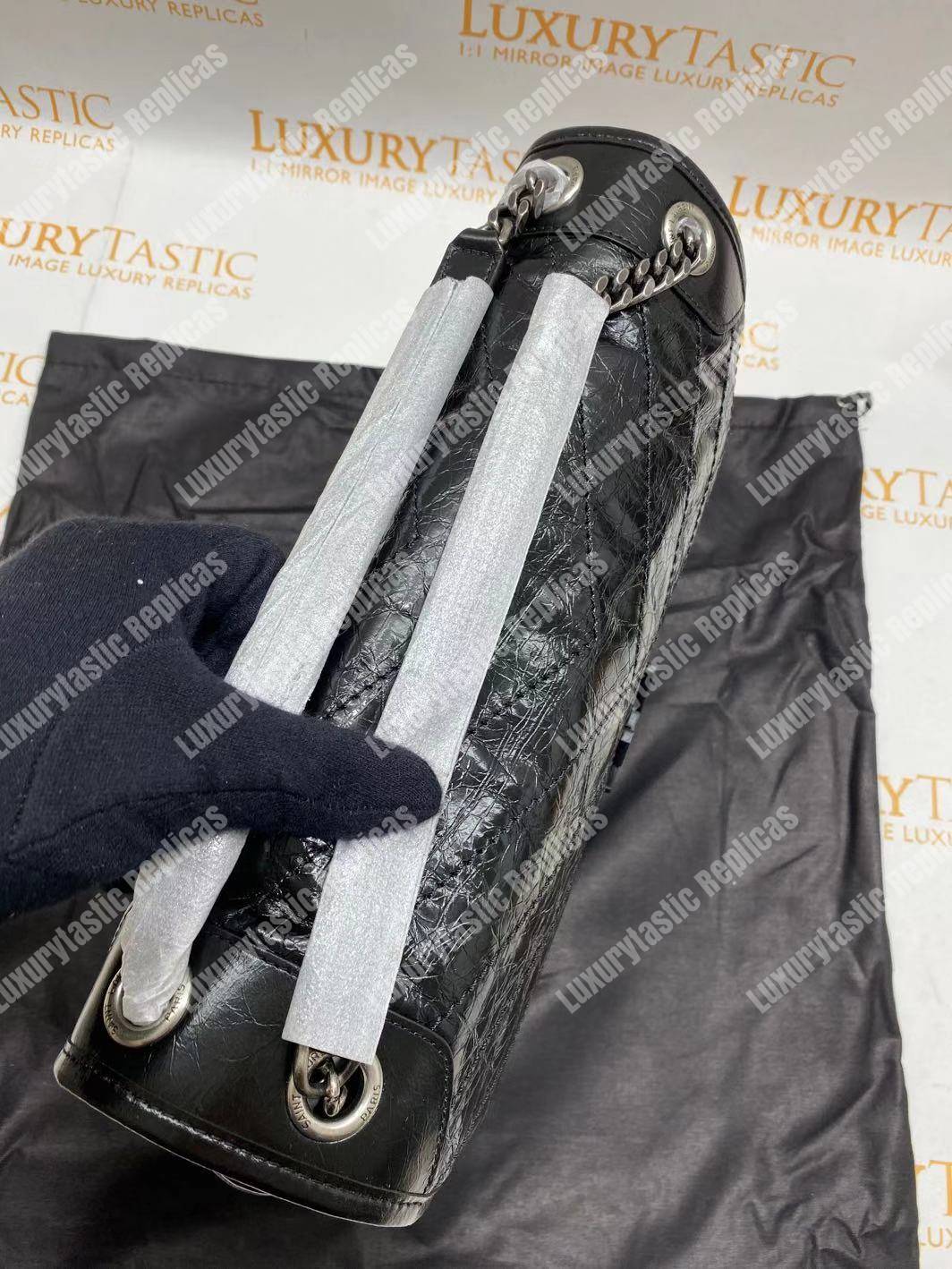 Saint Laurent Niki Large In Vintage Leather Black