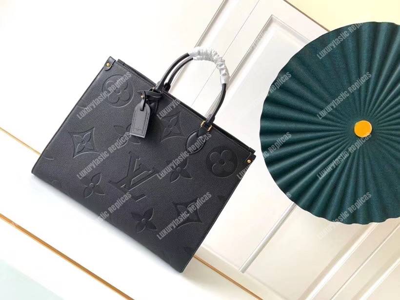 LV Onthego GM Monogram Empreinte Leather Noir