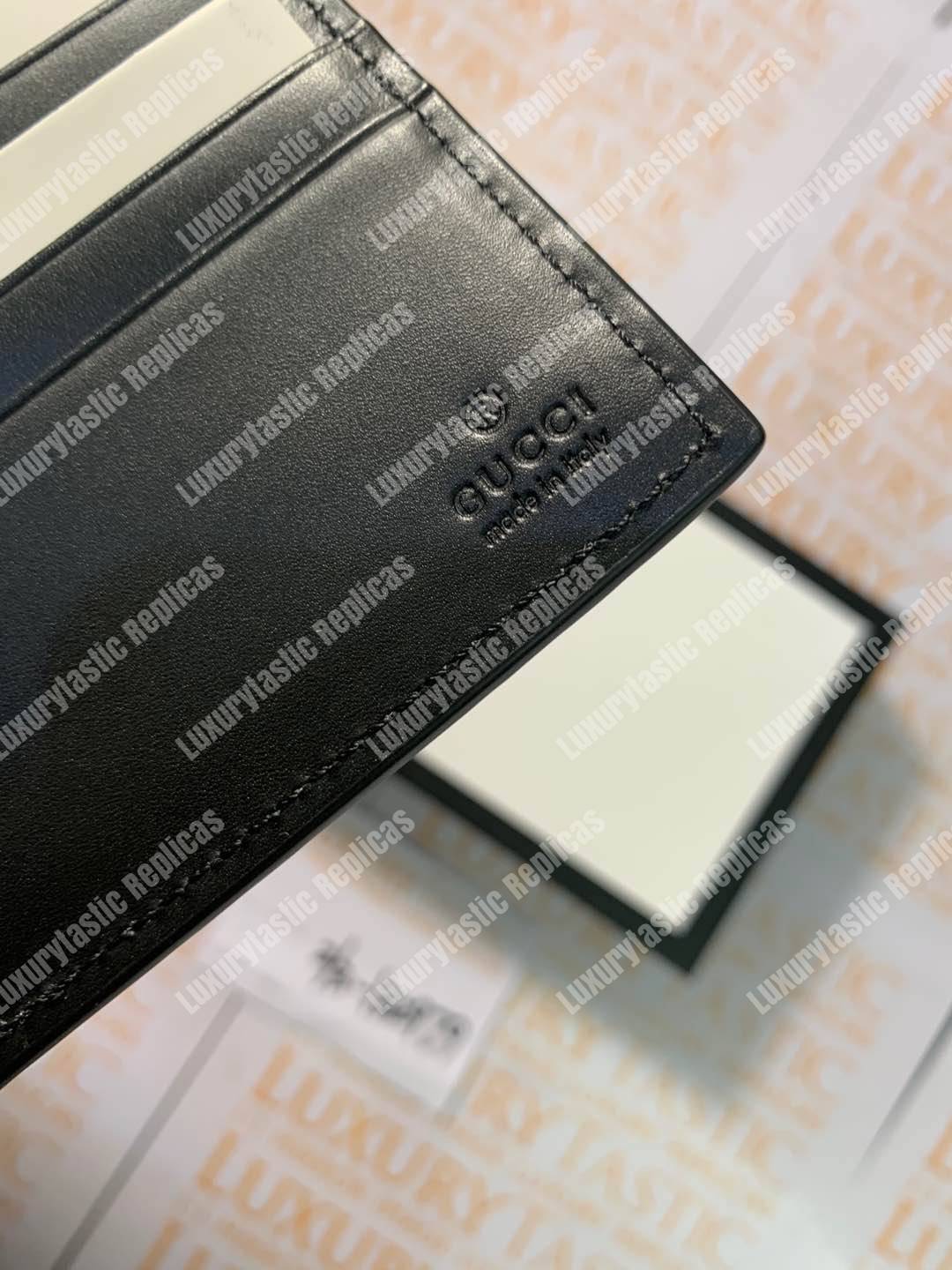 G*u*i signature wallet metal detail black