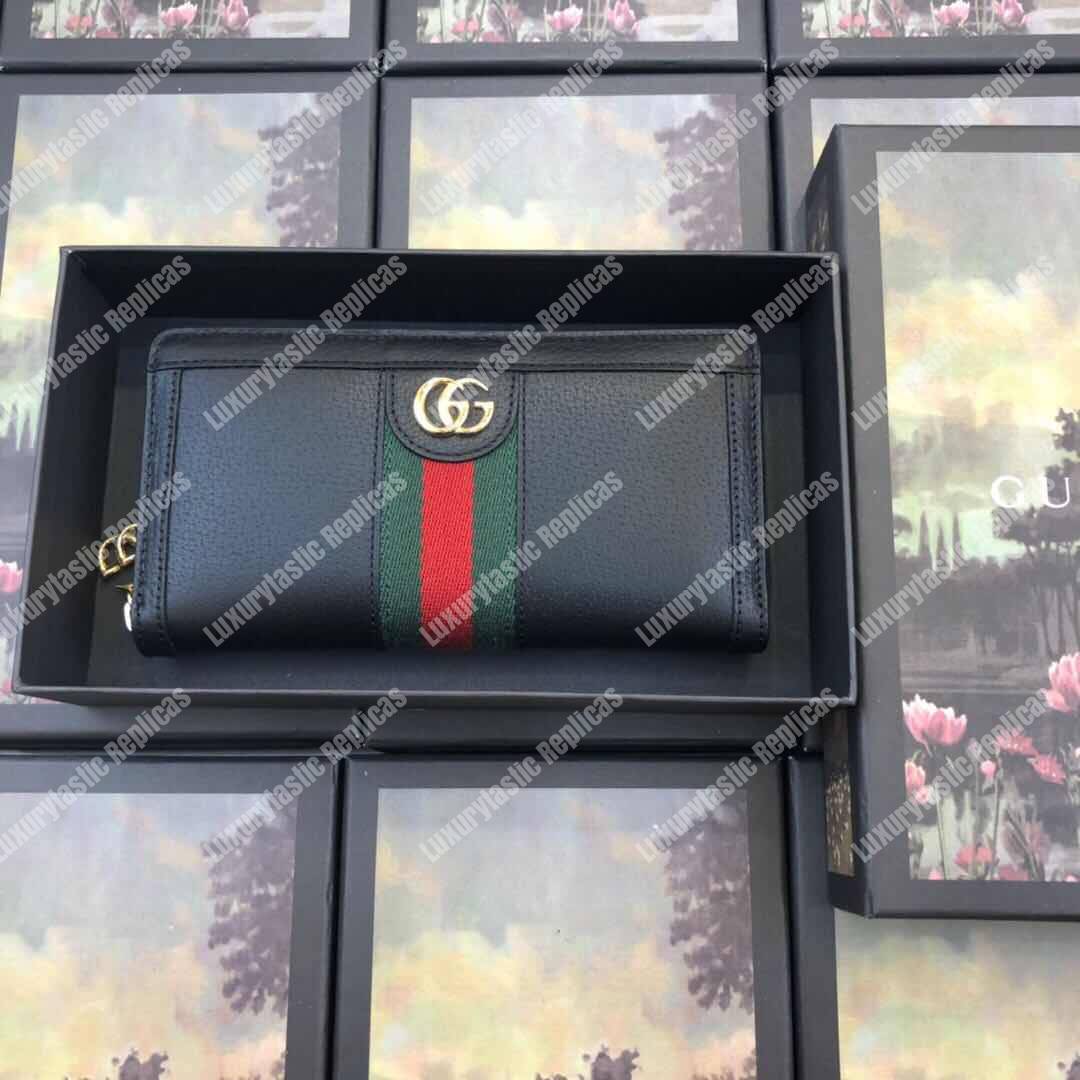 G*u*i ophidia zip around wallet black