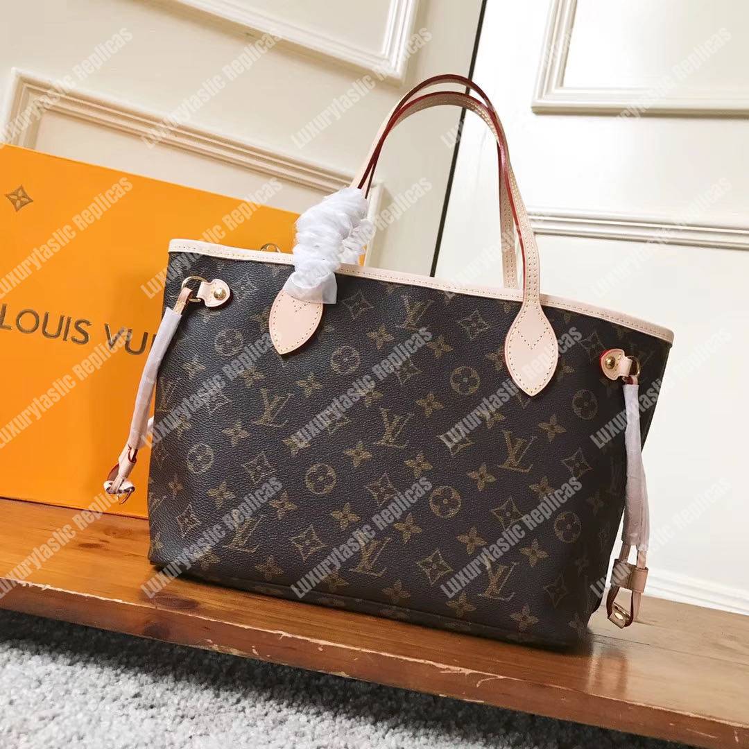 LV Neverfull PM Monogram Beige