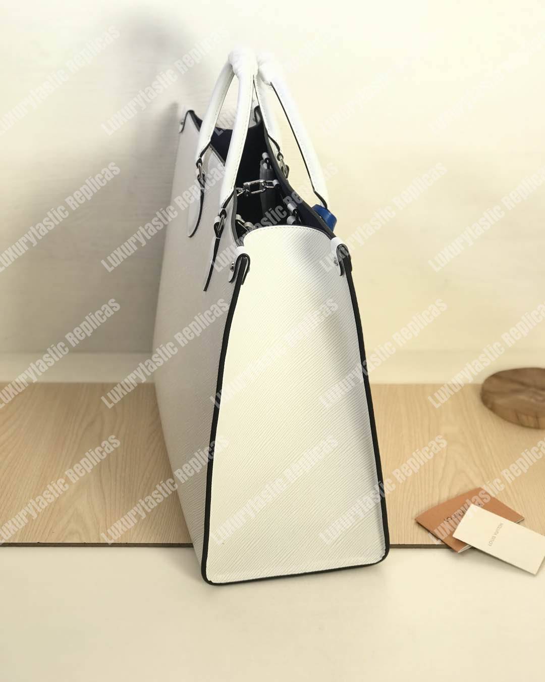 LV Onthego MM Blanc