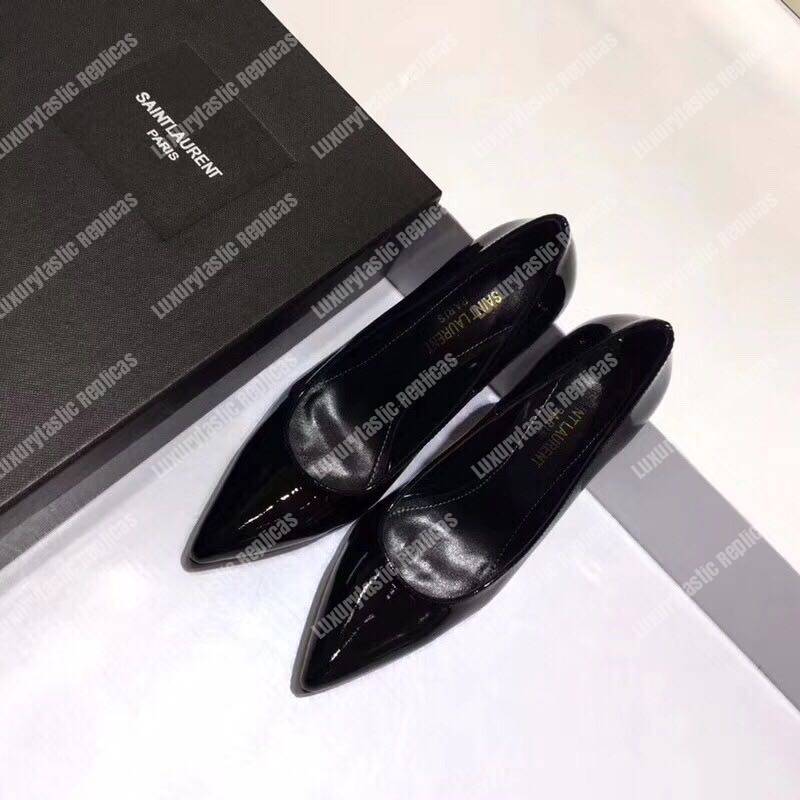 Saint Laurent Opyum Pumps In Patent Leather With Patented Leather