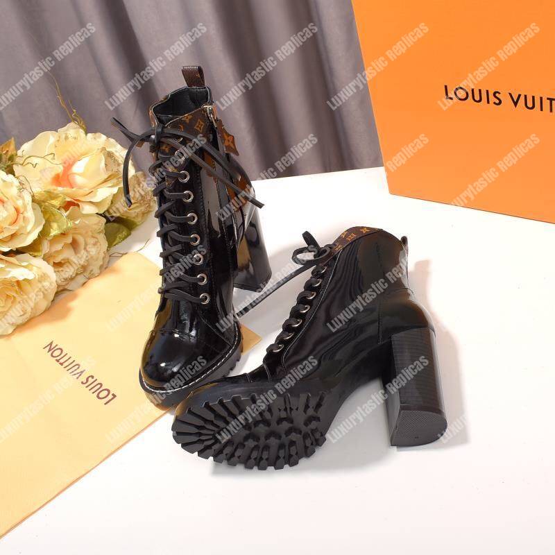 LV Star Trail Ankle Boot Glazed Calfskin
