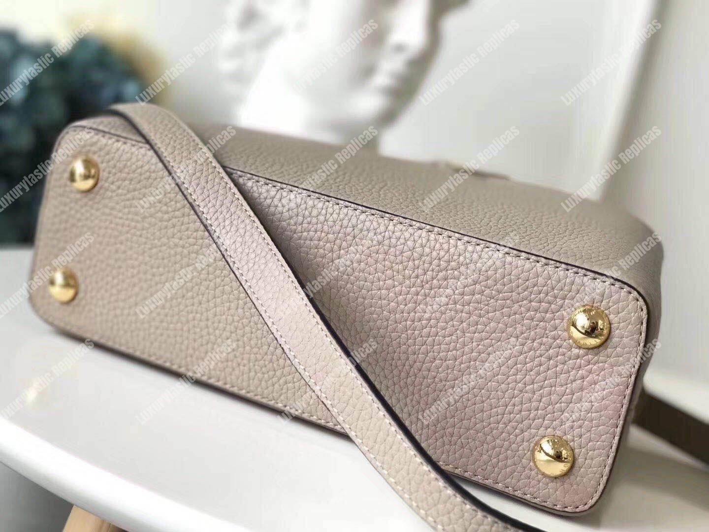 LV Capucines BB Taurillon Leather Galet