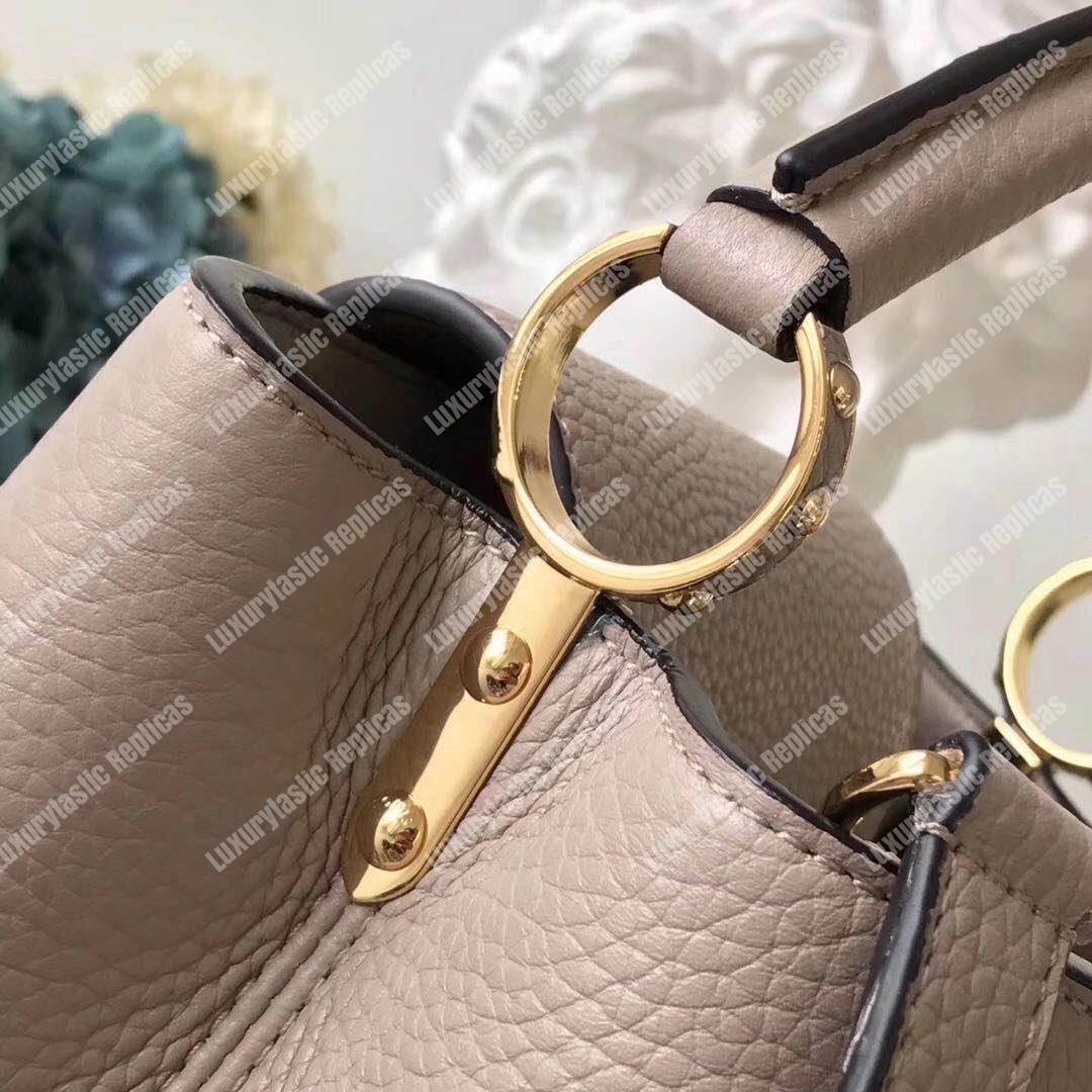 LV Capucines BB Taurillon Leather Galet