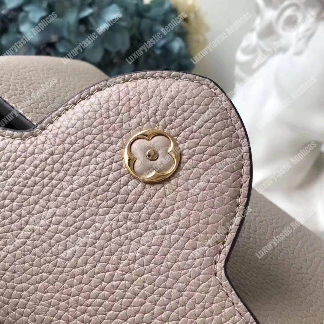 LV Capucines BB Taurillon Leather Galet