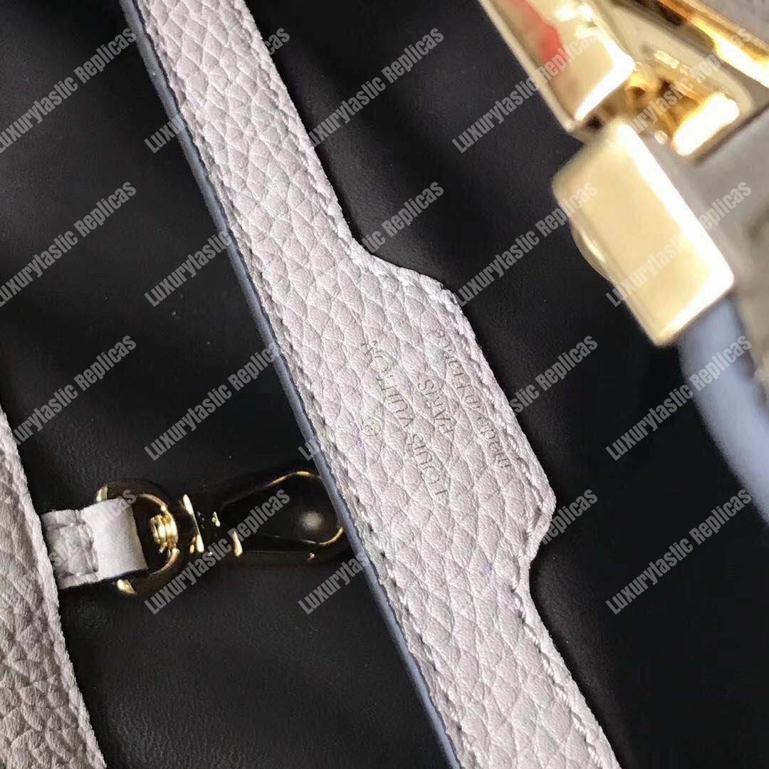 LV Capucines BB Taurillon Leather Galet