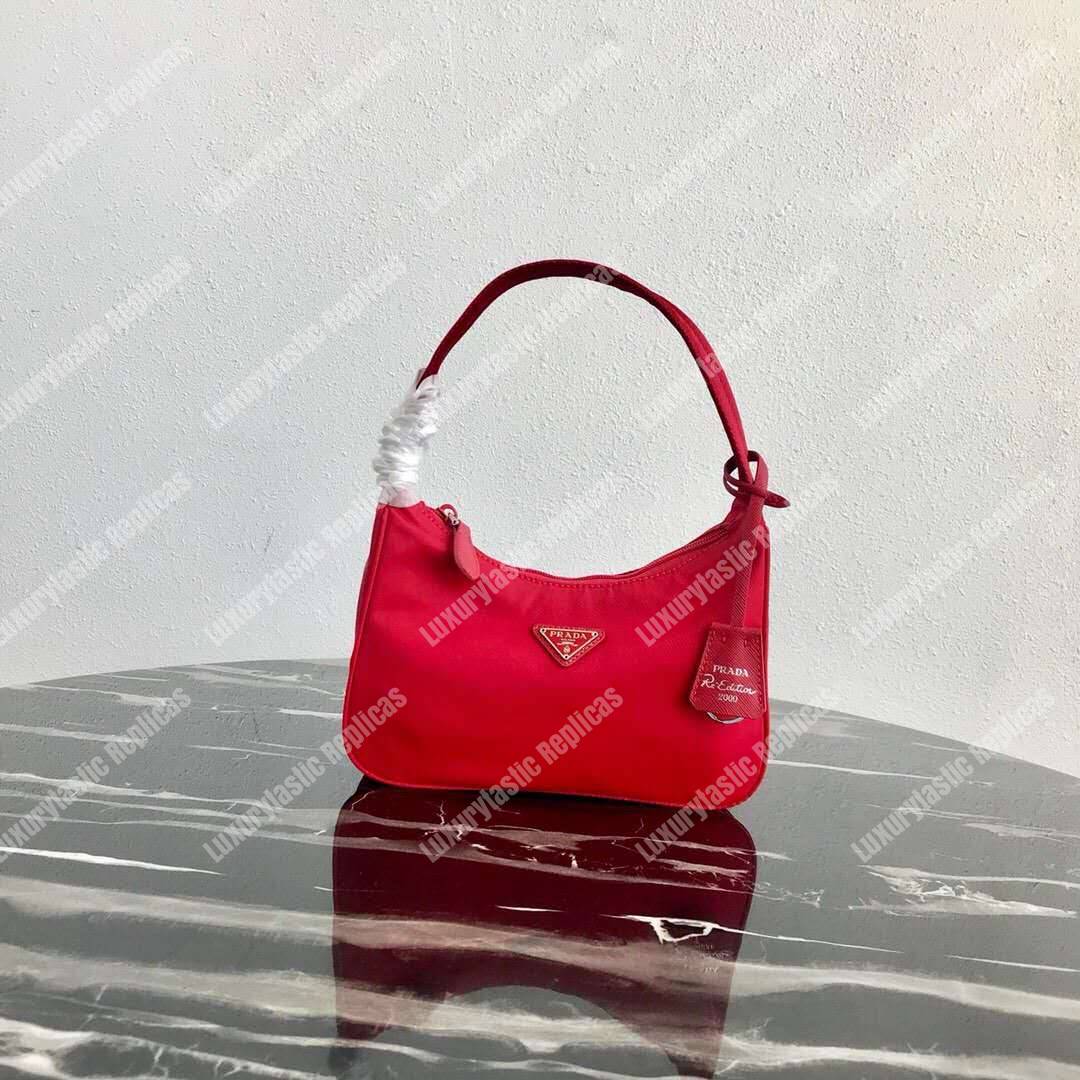 Pra*a re-edition 2000 nylon mini-bag red