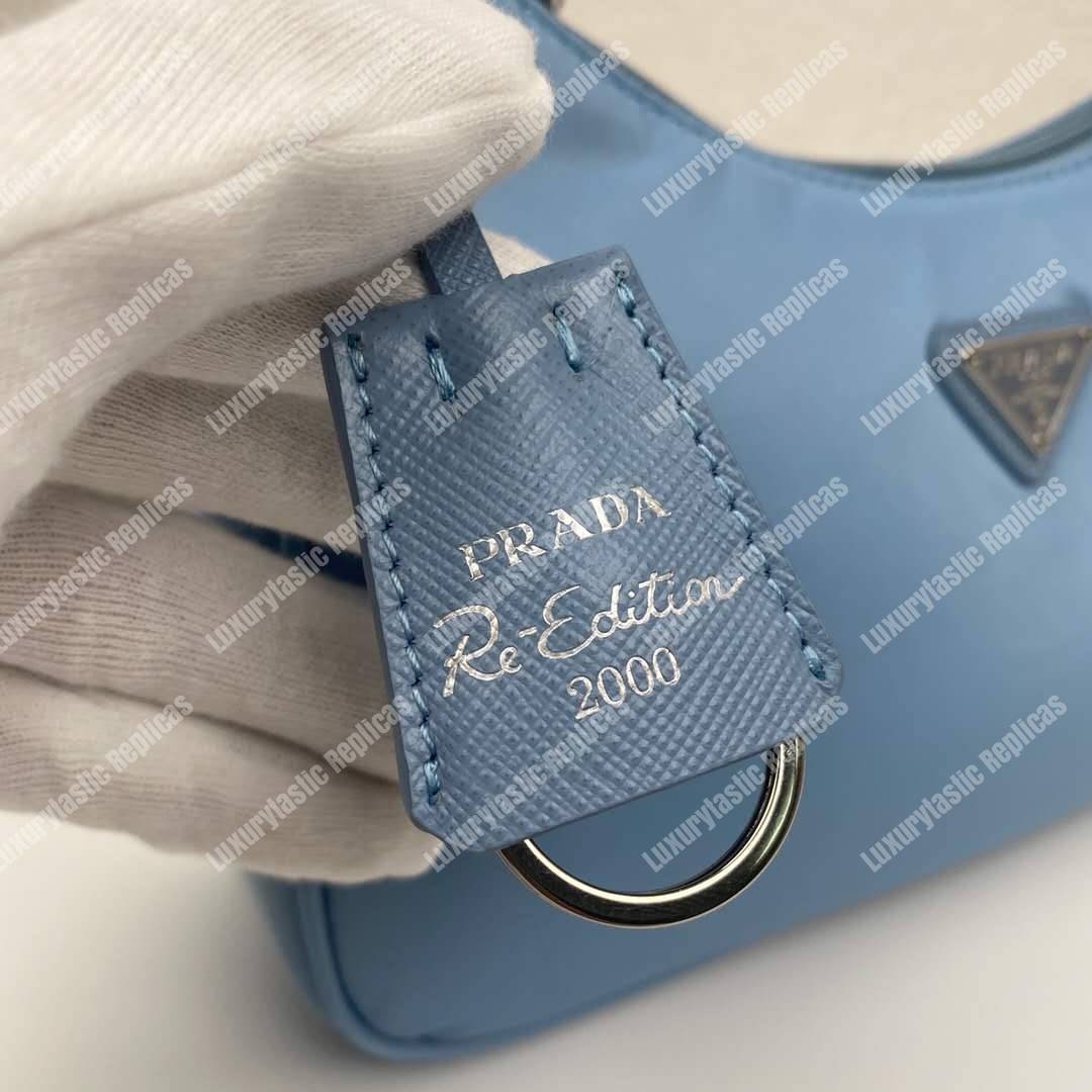 Pra*a re-edition 2000 nylon mini-bag periwinkle