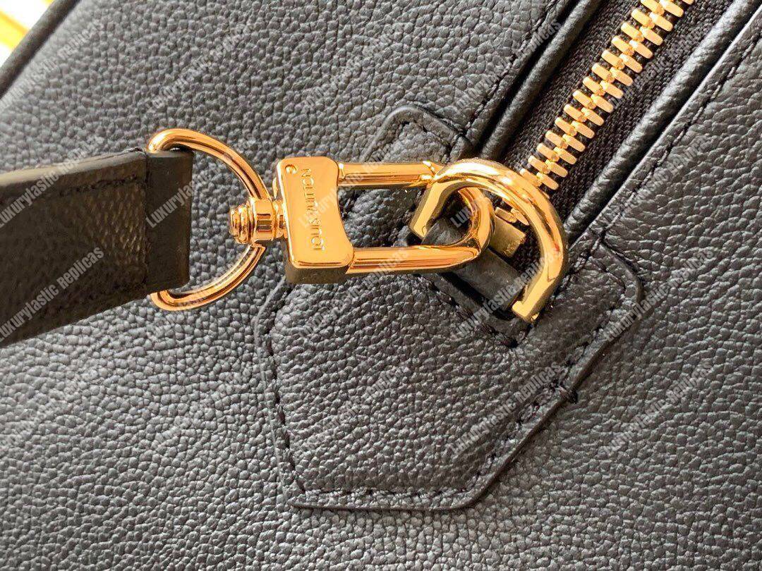 LV Speedy Bandouliere 30 Monogram Empreinte Leather Bleu Infini